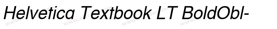Helvetica Textbook LT BoldObl字体转换